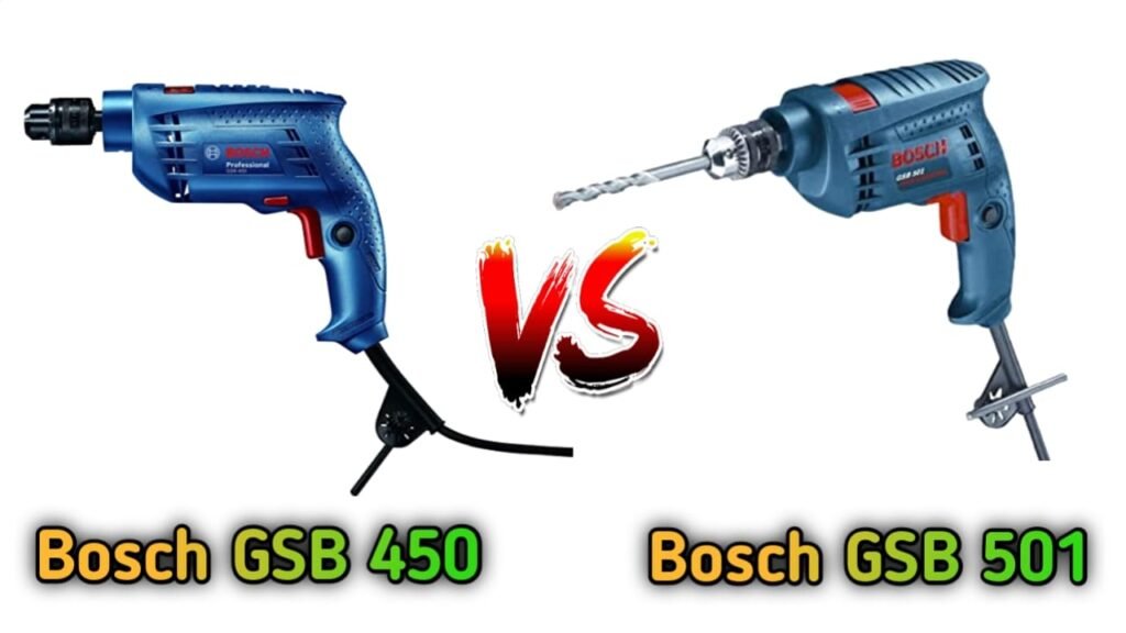 Bosch GSB 450 vs 501